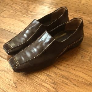 Paul Green Munchen brown Leather and Suede loafers